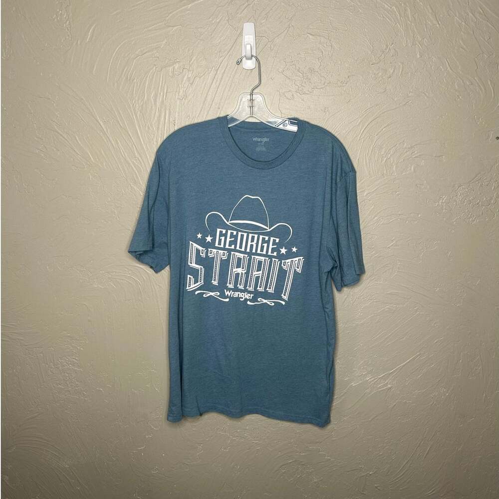 Wrangler George Strait Women's Blue Country Tee Shirt Large